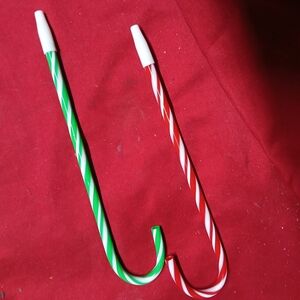 Candy Cane Striped Pens - Red and Green
